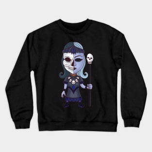 Queen of the Underworld: Viking God Hel Design Crewneck Sweatshirt